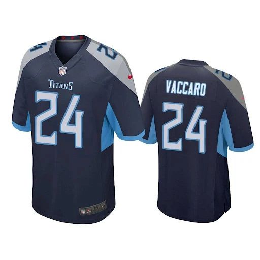 Men Tennessee Titans #24 Kenny Vaccaro Nike Navy Game NFL Jersey